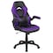 Flash Furniture X10 Gaming Chair, Ergonomic Office Chair, Height Adjustable Swivel Computer Chair with Flip-Up Arms, Purple/Black LeatherSoft CH-00095-PR-GG - alternate 3